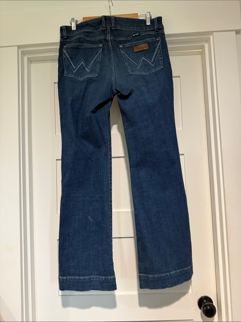 Wrangler Dark Blue Flare Jeans - Picture 3 of 6
